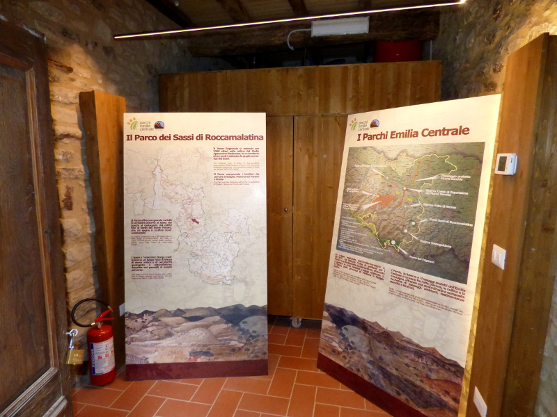 Centro Visita Borgo Sassi: sala mostra